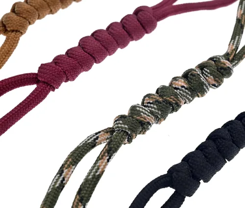 Miniatura 3 de 550 cordones para cuchillos EDC pulsera hecha a mano cuerda de nailon táctica para hombres, colgante de cuerda de paracaídas para cuchillos