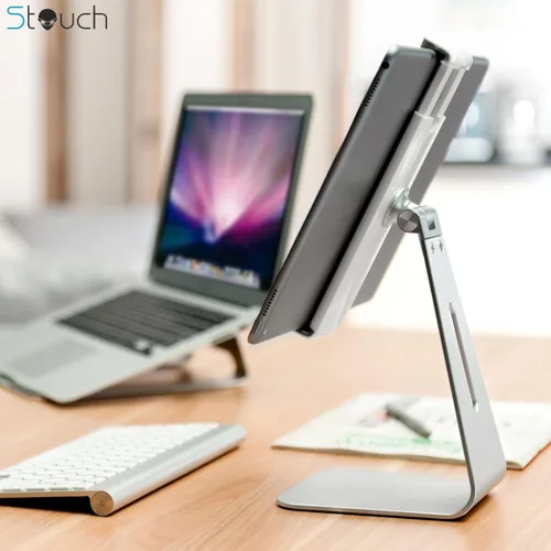 Miniatura 4 de Soporte para tableta, soporte de escritorio de aluminio giratorio de 360°, compatible con Galaxy Tab S8 de 7 a 13 pulgadas, iPad Pro/Air/Mini