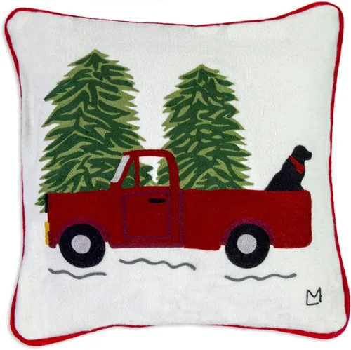 Miniatura 9 de Chandler 4 Corners Almohada Decorativa de Lana con Diseño de Árbol Elegante Tejida a Mano por Artista (18 x 18 pulgadas) Almohada de Navidad