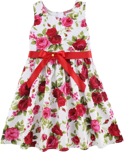 Miniatura 22 de Vestido de verano para niña, de algodón, con diseño floral