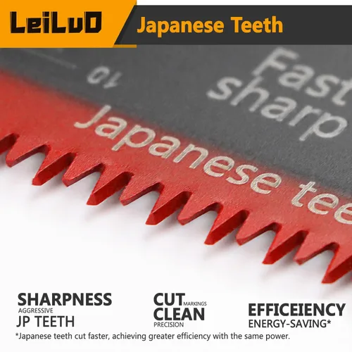 Miniatura 4 de LEILUO Juego de cuchillas multiherramienta de 7 piezas para madera, dientes japoneses extralargos, hoja de sierra oscilante, liberación rápida
