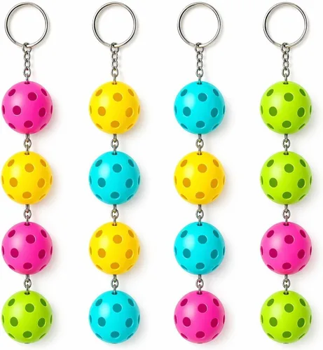 Miniatura 12 de Juego de llaveros de pickleball 8/16/24/48 - Regalos únicos divertidos para mujeres, hombres y amantes - Accesorios de equipo a granel