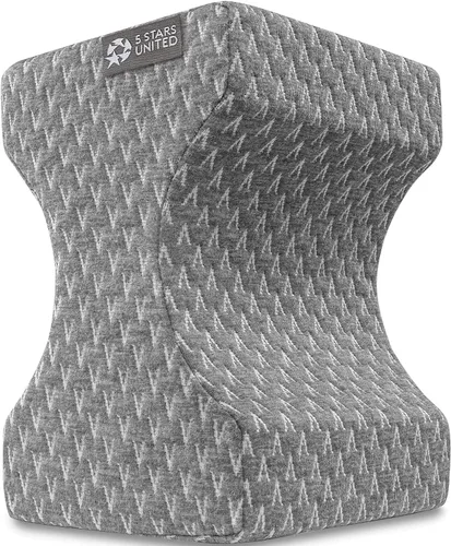 Miniatura 5 de 5 STARS UNITED Half Moon Bolster - Almohada semirenrollable y almohada de rodilla para personas que duermen de lado, 100% espuma viscoelástica
