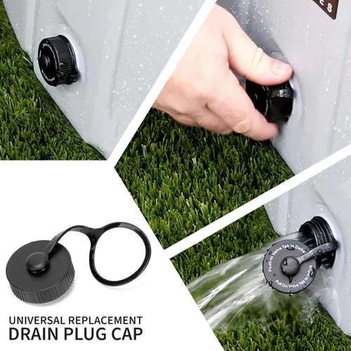 Miniatura 2 de KOPEKS Tapón de drenaje de repuesto universal compatible con la mayoría de marcas de piscinas de mascotas