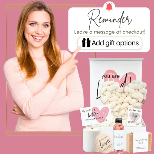 Miniatura 9 de Boxzie Juego de caja de regalo con texto en inglés «You are Loved para mujer», regalos únicos con texto en inglés «I Love You» para ella, paquete