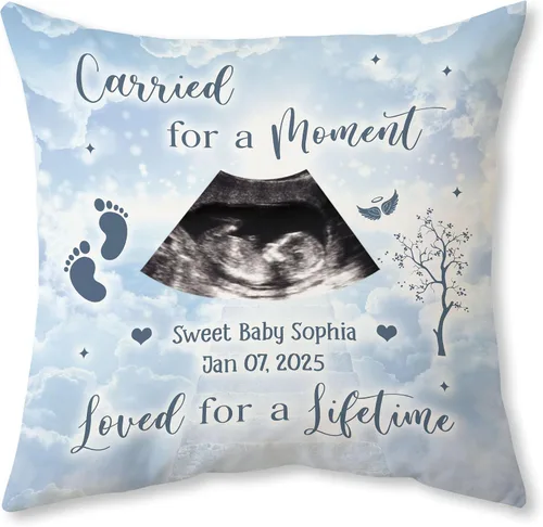 Miniatura 16 de Hyturtle Almohada conmemorativa personalizada para bebé (bebé conmemorativo 1)