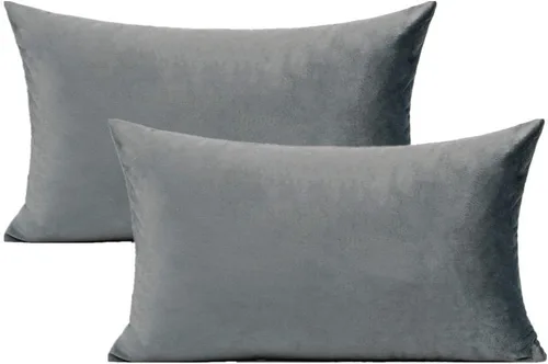 Miniatura 26 de Fundas de almohada de terciopelo de 16 x 16 pulgadas, color negro, fundas de almohada decorativas para sofá, fundas de almohada suaves, sólidas
