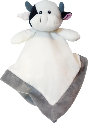 Lovey - Manta de seguridad cuadrada de 12 pulgadas, manta de bebé para niñas o niños (vaca) por Baberoo, 12 pulgadas (paquete de 1)