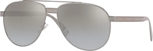 Miniatura 11 de Versace Gafas de sol Hombre Montura Dorada, Lentes Gris Oscuro, 0MM