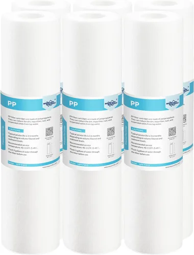 Miniatura 11 de Membrane Solutions 5 micras 10" x 2.5" cartucho de repuesto de filtro de agua de sedimento para cualquier filtro de agua 10 x 2.5 pulgadas Sistema