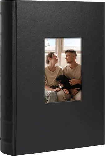 Vienrose Álbum de fotos de 4 x 6 pulgadas, 300 fotos con cubierta de cuero, gran capacidad, libro de fotos deslizable para boda, bebé vacaciones