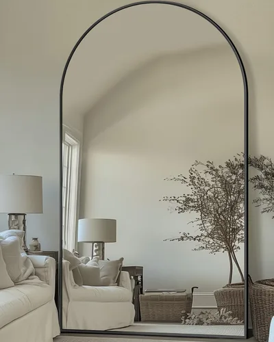 Miniatura 30 de Antok Espejo de Cuerpo Entero, Espejo de Piso de 58"x18" con Soporte, Espejos Montados Colgantes para Dormitorio, Sala de Estar, Vestidor, Comedor
