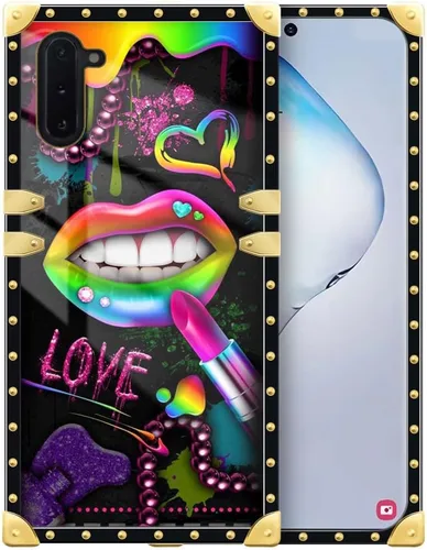 Miniatura 70 de Funda compatible con Samsung Galaxy Note 10 Plus, Lipstick Lips Note 10 Plus para niñas, TPU suave a prueba de golpes, protección rígida