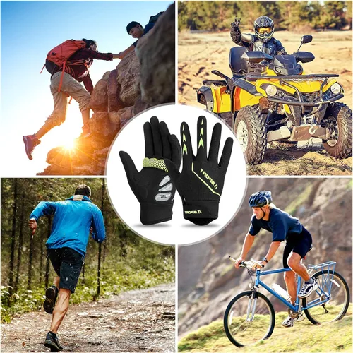 Miniatura 7 de Guantes de ciclismo para hombresmujeres-almohadilla de gel de 0.197 in guantes antideslizantes de bicicleta de carretera para MTB ciclismo