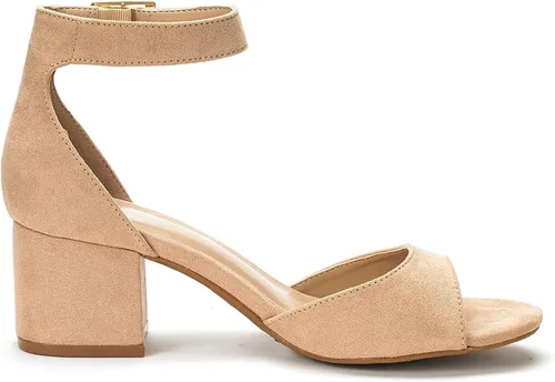 Miniatura 3 de DREAM PAIRS - Sandalias de tacón grueso y bajo para mujer