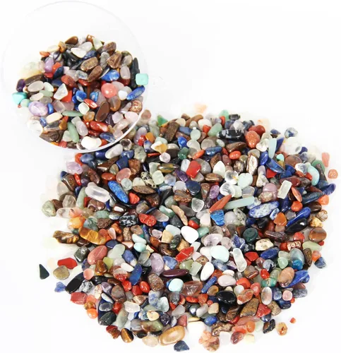 Miniatura 2 de Fragmentos de piedras de cristal mezclado natural de 1.1 libras - Piedras preciosas de cristal curativo triturado para brujería, rocas decorativas