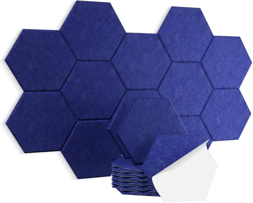 Miniatura 16 de Paneles acústicos, Magrowill, paquete de 12 paneles de pared insonorizados, paneles acústicos de alta densidad absorbentes de sonido