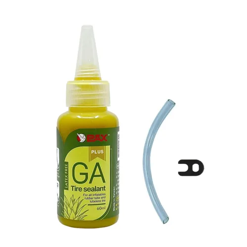 PAX GA - Sellador universal para neumáticos de 2.0 fl oz (2 onzas), anticongelante (-4 °F), fibra de piña natural, tubo de sellado y sin cámara para