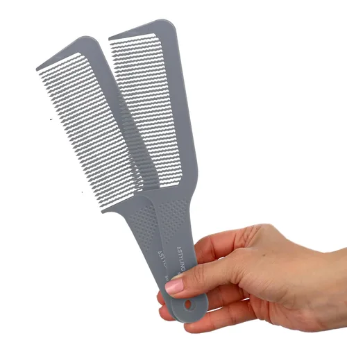 Styling Gear 401 XL Peine de peluquero Flattops Clipper Peine Corte de pelo Dientes ondulados Dientes anchos Peines de peluquero Top plano 2 piezas