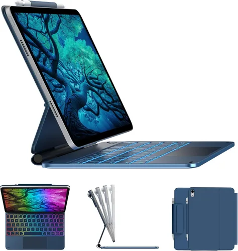 Miniatura 13 de typecase Funda de teclado Edge para iPad de 11ª generación A16 (2025) y 10ª generación de 10.9 pulgadas (2022) - Trackpad multitáctil, teclado