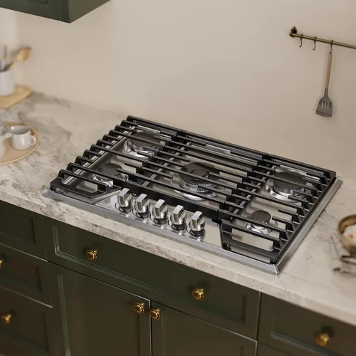 Miniatura 2 de Empava Cocina de gas de 30 pulgadas, estufa convertible LPG/NG, 5 quemadores sellados SABAF fabricados en Italia, tecnología de encendido iónico