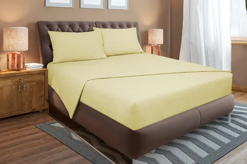 Miniatura 24 de ROYALE LINENS Juego de sábanas Cal King de 4 piezas, ropa de cama de microfibra suave cepillada de 1800 hilos, 1 sábana bajera, 1 sábana encimera, 2