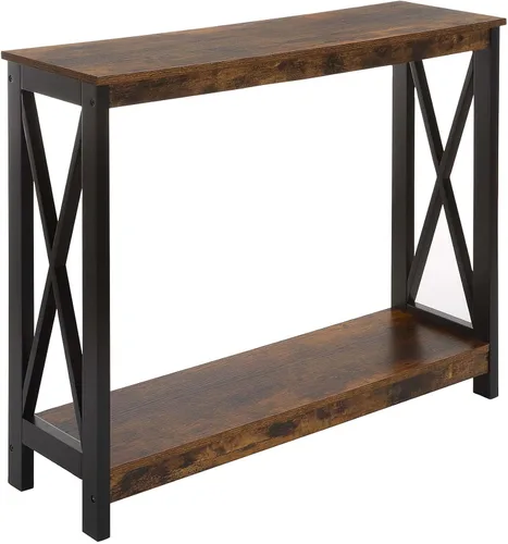 Convenience Concepts Oxford Mesa Consola de 39.5" - Mesa de Sofá con Estante de Almacenamiento, Mesa de Entrada Transicional para Sala de Estar y