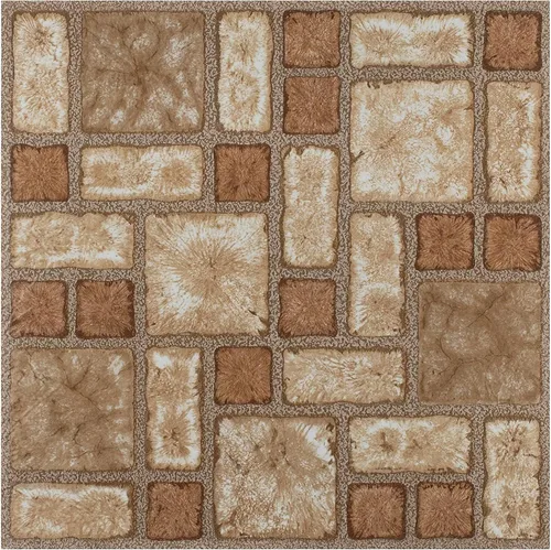 Miniatura 12 de Achim Imports VFT920POVR Home Furnishings Portfolio 12 x 12 pulgadas, 0.079 in, piso de vinilo autoadhesivo, parquet de nogal, 9 baldosas/9 pies