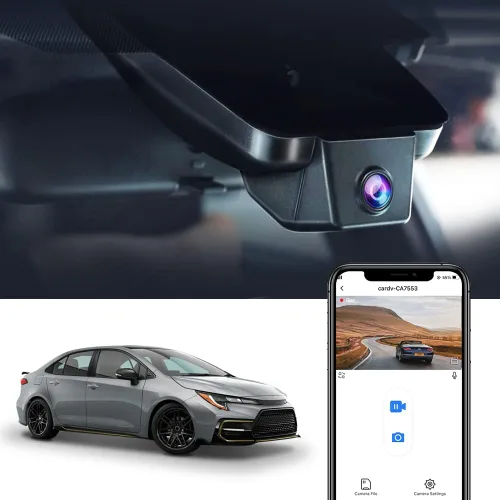 Miniatura 7 de Fitcamx Adaptaciones de cámara de tablero delantera 2K y trasera 1080P para Toyota Corolla LE L XLE XSE 2020 2021 2022 híbrido y Hatchback 2019-2022
