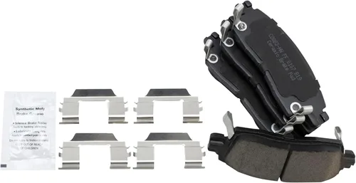Miniatura 5 de TRQ Kit de pastillas de freno y rotor Posi trasero premium con zapatas de estacionamiento para camión GM SUV