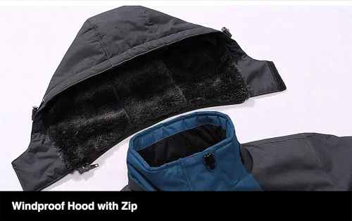 Miniatura 2 de MAGCOMSEN - Chaqueta de invierno para hombre, impermeable, abrigada, con forro polar y múltiples bolsillos
