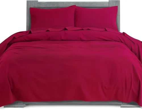 Miniatura 20 de Elegant Comfort Juego de sábanas suaves de franela de 100 % algodón turco, 4 piezas, calidad premium, sábana bajera con bolsillo profundo, ultra