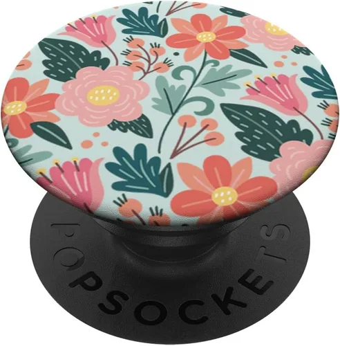Miniatura 7 de Lindo jardín botánico colorido patrón floral PopSockets MagSafe PopGrip para iPhone