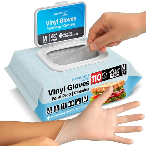 Miniatura 11 de Keppi 100 unidades de guantes desechables - libres de BPA y látex - guantes desechables sin látex - para manejo de alimentos - seguros para Guantes