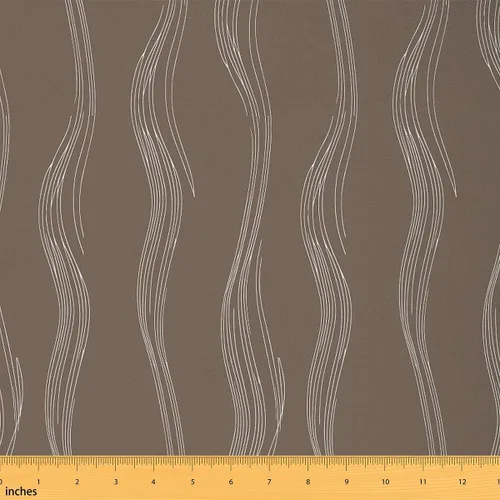 Miniatura 13 de The Yard - Tela geométrica y blanca de The Yard para niños, tela abstracta decorativa, impermeable, para exteriores, niños, niñas, adultos, a rayas