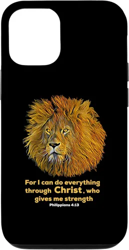 Miniatura 11 de Funda para iPhone 11 Pro Max Filipenses 4:13 con versículo de la Biblia cristiana, regalo de león cristiano