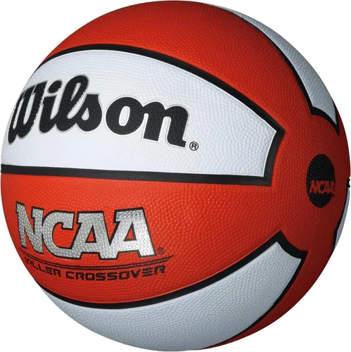Miniatura 2 de Wilson NCAA Killer Crossover – Balón de baloncesto para exteriores - 29.5 pulgadas, 28.5 pulgadas, 27.5 pulgadas Rojo/Blanco