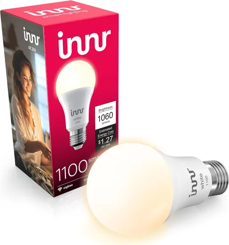 Miniatura 17 de innr - Bombilla inteligente Zigbee A19, funciona con Hue*, Alexa, SmartThings (se requiere hub), luz blanca y de color, bombilla LED E26, bombilla