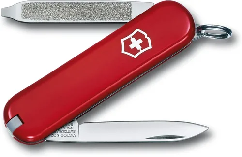 Victorinox 0.6123 Escort Red 2.283 in Seis funciones para un cuchillo de bolsillo ultraligero diario en VX Rojo 3.3 pulgadas