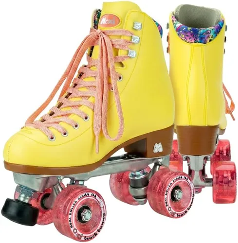 Moxi Beach Bunny Roller Skates for Women - Colorful, Precision-Fit Skate with High-Rebound Wheels, Moisture-Wicking Lining & Padding, Roller Skates