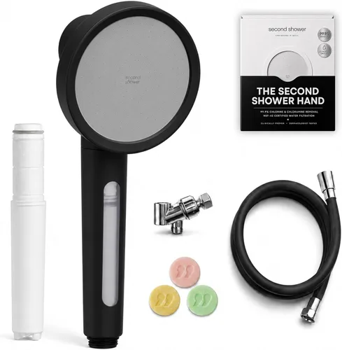 Miniatura 12 de SecondShower - Cabezal de ducha filtrado con mano para agua dura, certificado NSF 99.9% de eliminación de cloro, alta presión, filtro coreano
