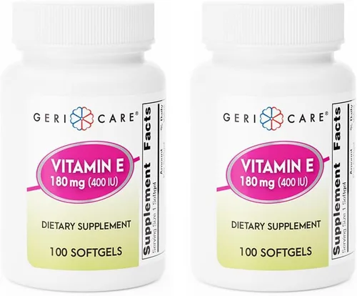 Miniatura 10 de GeriCare Cápsulas de vitamina E de alta potencia – 100 UI para la piel y el apoyo inmunológico, 45 mg 100 unidades Vitamina E orgánica
