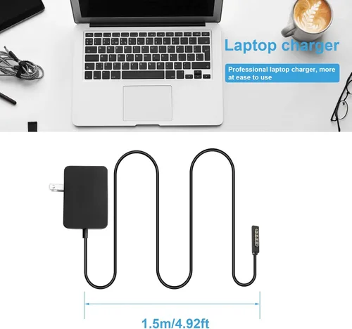 Miniatura 7 de Cargador adaptador de CA de fuente de alimentación de tableta de 24 W para Microsoft Surface RT, Surface 2, Surface Pro 1, Surface 1512 1516 i5 i7