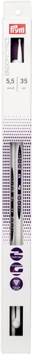 Prym Ergonomics - Agujas de tejer de punto único de 14 pulgadas, 0.217 in, 2 unidades