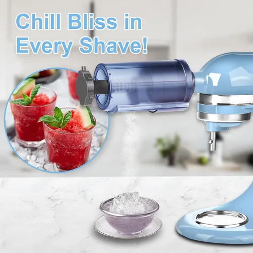 Miniatura 4 de Accesorio de hielo afeitado para batidora de pie de ayuda de cocina, máquina de cono de nieve, máquina de hielo afeitado, máquina de hielo de nieve