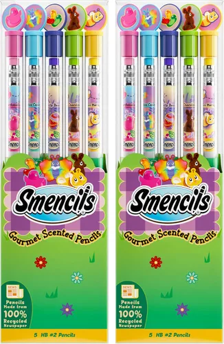 Miniatura 12 de Lápices de Halloween Smencils – Lápices perfumados gourmet patentados HB #2, 5 unidades, regalos para niños, suministros escolares, recompensas