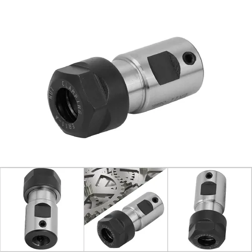 Miniatura 4 de Portabrocas de 0.197 in, 0.236 in, 0.315 in, barra de extensión, soporte de fresado, eje de motor recto, portaherramientas con pinza C16-ER11-35L