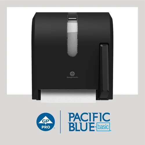 Miniatura 3 de Georgia-Pacific Blue Basic - Rollos de toallas de papel reciclado de PRO, color blanco, 26601, 800 pies por rollo, 6 rollos por caja