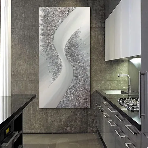 Miniatura 5 de Yotree Pinturas, 24x48 Pulgadas De Pinturas Al Óleo De La Mano De Pintura 3D Arte De Arte De Madera Dentro Enmarcado Colgante De La Decoración De La