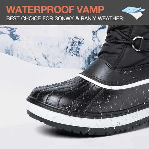Miniatura 4 de mysoft Women's Waterproof Winter Boots, Warm Insulated Snow Boots for Outdoor